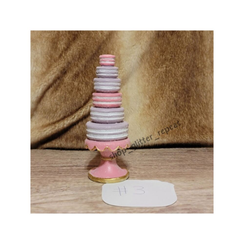 #3 Pink Purple Lavender Sparkle Glitter Macaroon Macaroons Tower Tree Cake Viral